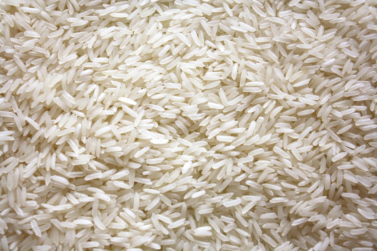 Pile of white rice